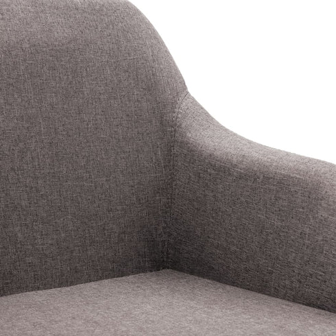 Swen Studio -  Swivel Dining Chairs 6 pcs Taupe Fabric (UK/IE/FI/NO only) (6x331507)